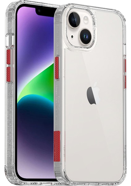 iPhone 15 Plus Dört Köşe Hava Yastığı Cep Telefonu Kasası Düşme Koruma Pc+Tpu Arka Kapak (Yurt Dışından)