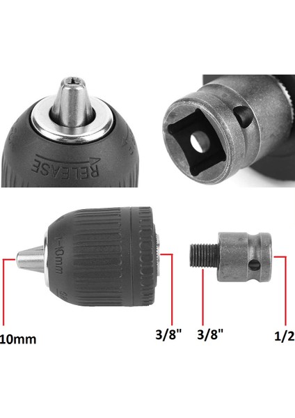 Somun Sökme Sıkma Makinesi için Mandrene Dönüştürme seti 10mm mandrenli