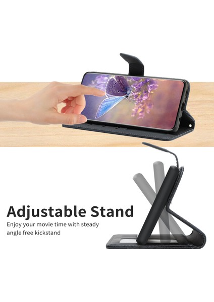 iPhone 15 Pro Pu Deri Telefon Stand Kapağı Cüzdan Kılıfı Strap (Yurt Dışından)
