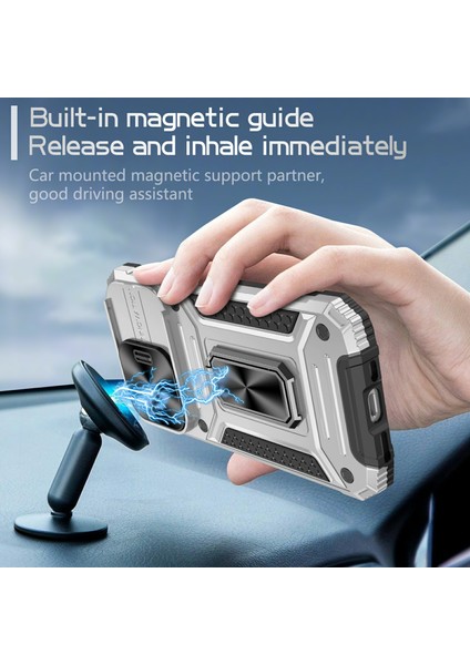 iPhone 15 Pro Lens Koruma Telefon Kılıf Anti-Çizgi Pc+Tpu Kickstand Cover (Yurt Dışından) fiyatları