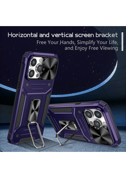 iPhone 15 Pro Lens Koruma Telefon Kılıf Anti-Çizgi Pc+Tpu Kickstand Cover (Yurt Dışından) indirimleri