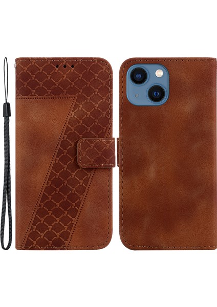 iPhone 15 Pro Ön Kara Çizelge Anti-Çizelge Cüzdan Telefon Kabuğu Pu Deri Telefon Kılıfı Stand Kapağı Kapak (Yurt Dışından)