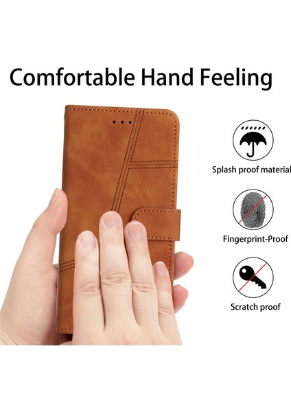 iPhone 15 Pro Retro Pu Deri Cüzdan Stand ile Cilt Touch Telefon Kılıfı (Yurt Dışından)