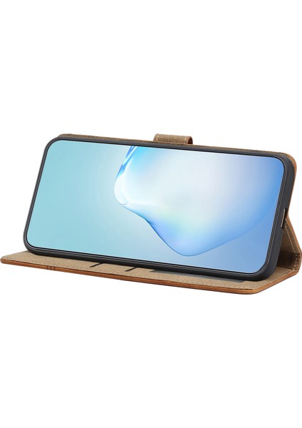 iPhone 15 Pro Retro Pu Deri Cüzdan Stand ile Cilt Touch Telefon Kılıfı (Yurt Dışından)
