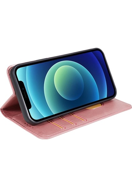 iPhone 15 Pro Max Buzağı Dokulu Deri Telefon Kılıfı, Stand Telefon Cüzdan Kılıfı (Yurt Dışından) fırsatları