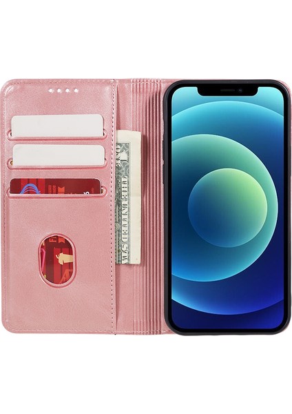iPhone 15 Pro Max Buzağı Dokulu Deri Telefon Kılıfı, Stand Telefon Cüzdan Kılıfı (Yurt Dışından) indirimleri