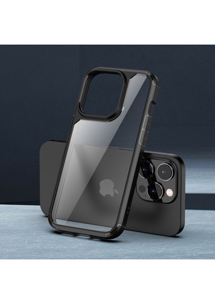 iPhone 15 Pro Max Tpu+Pc Şok Geçirmez Kapak Temizle Arka Cep Telefonu Kılıfı (Yurt Dışından)