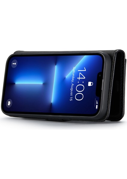 iPhone 15 Pro Telefon Kılıfı Şok Geçirmez Deri Deri Çıkarılabilir Manyetik Telefon Kabuğu Cüzdan Stand Kapağı (Yurt Dışından) modelleri