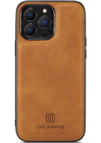 iPhone 15 Pro Magnetic Cüzdan Telefon Kılıfı Pc+Tpu+Pu Şok Geçirmez Kickstand Cover (Yurt Dışından)