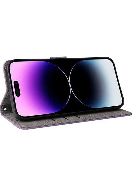 iPhone 15 Pro Max Cüzdan Telefon Kılıfı Rfıd Blowantıctıon Pu Deri Dergi Anti-Fall Stand Kapağı Kayış (Yurt Dışından) fırsatları