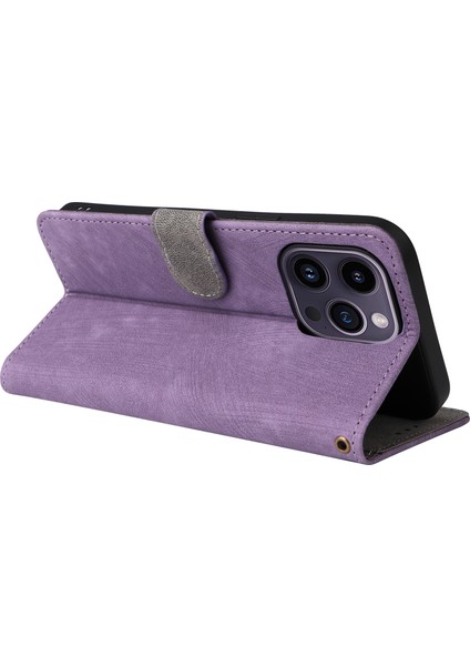 iPhone 15 Pro Max Cüzdan Telefon Kılıfı Rfıd Blowantıctıon Pu Deri Dergi Anti-Fall Stand Kapağı Kayış (Yurt Dışından) indirimleri