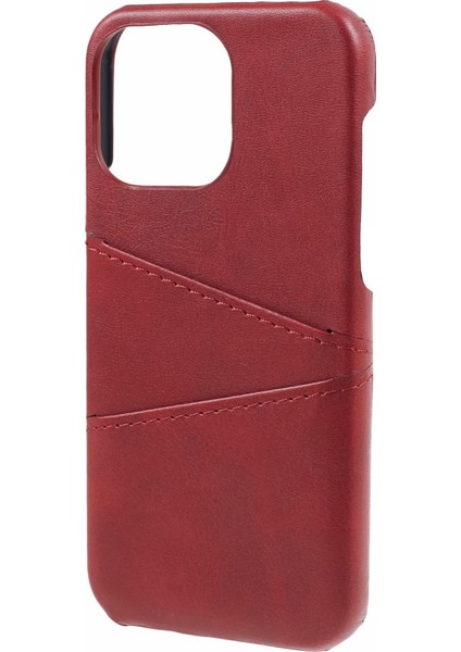 iPhone 15 Pro Max Shockproof Case Pu+Pc Telefon Kapağı 2 Kart Yuvaları Anti-Drop Telefon Kılıfı (Yurt Dışından) fırsatları