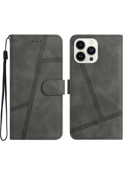 iPhone 15 Pro Max Cilt Touch Telefon Kılıfı Retro Pu Deri Cüzdan Kapağı Standlı (Yurt Dışından)