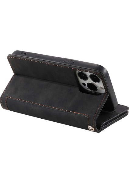 iPhone 15 Pro Max Anti-Dust Pu Deri Telefon Kılıfı Zipper Cep Kart Yuvaları Telefon Kapağı (Yurt Dışından) indirimleri
