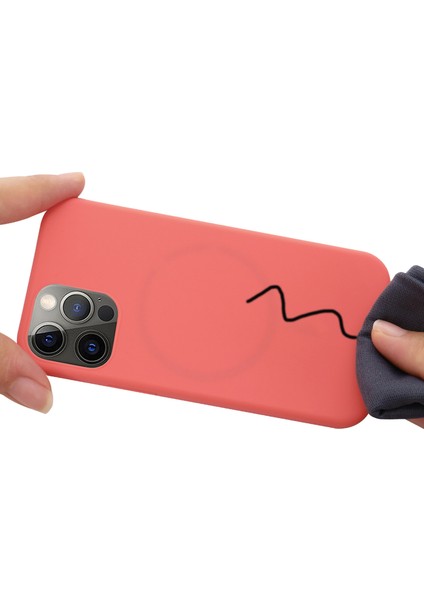 iPhone 15 Pro Max Ince Telefon Kılıfı Magsafe ile Uyumlu Yumuşak Silikon Telefon Kabuğu (Yurt Dışından) indirimleri