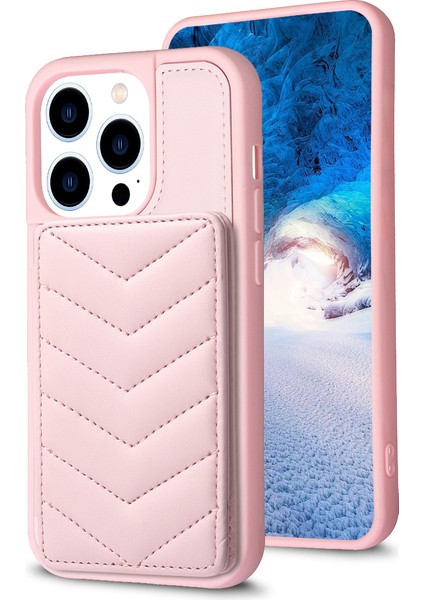 iPhone 15 Pro Max Cep Telefonu Kapağı, Kickstand Card Tutucu Telefon Kabuğu Tpu+Pu Deri Kılıf (Yurt Dışından)