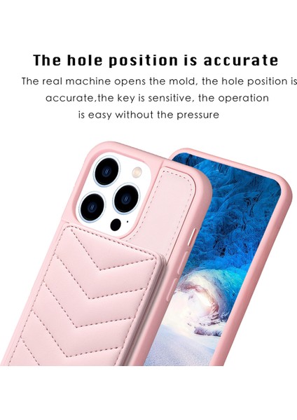iPhone 15 Pro Max Cep Telefonu Kapağı, Kickstand Card Tutucu Telefon Kabuğu Tpu+Pu Deri Kılıf (Yurt Dışından)