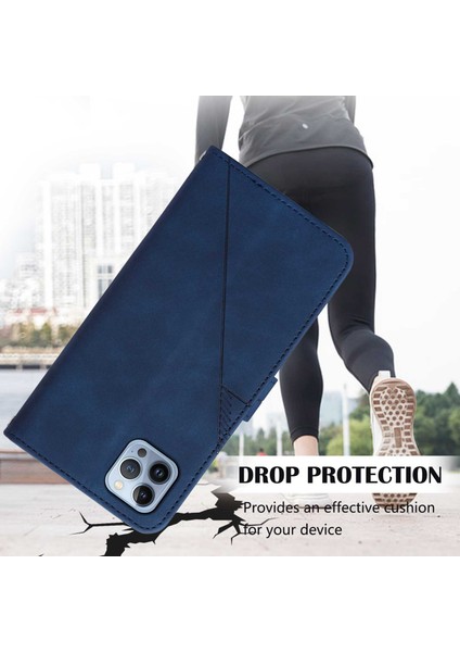 iPhone 15 Pro Max Pu Deri Telefon Cüzdan Kılıfı Stand Baskalı Kapak Kayış (Yurt Dışından)