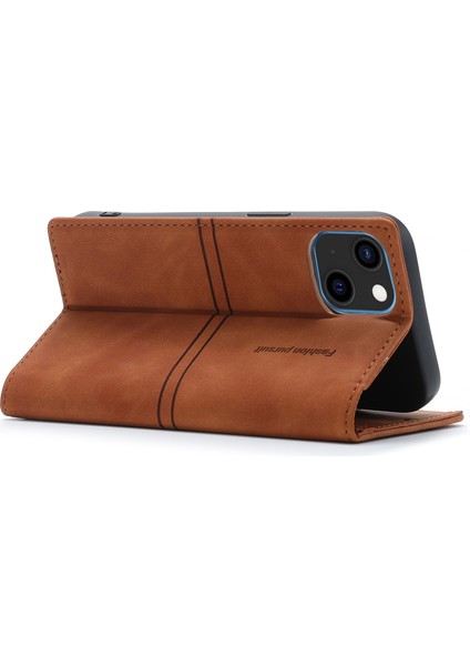 iPhone 15 Plus Pu Deri Cüzdan Telefon Kapağı Manyetik Kapanış Standı Çantası (Yurt Dışından) fırsatları
