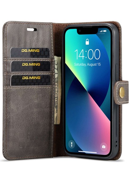 iPhone 15 Plus Ayrılabilir Manyetik Telefon Kılıfı Anti-Dorp Bölünmüş Deri Cüzdan Stand Kılıfı (Yurt Dışından) fiyatları