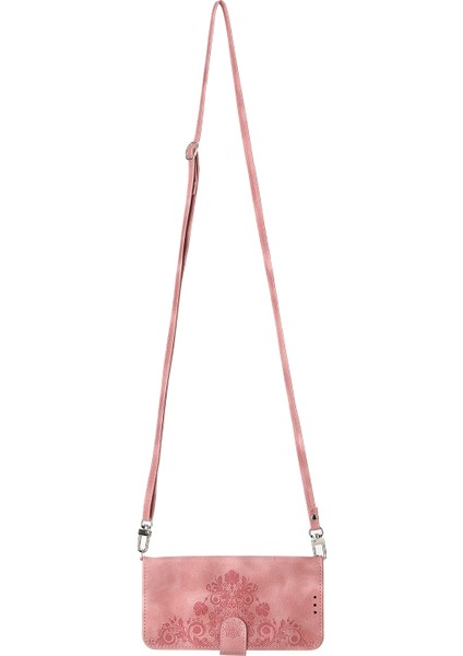 iPhone 15 Plus Deri Telefon Kılıfı Cüzdan Stand Kapağı Strap + Kayış (Yurt Dışından) modelleri