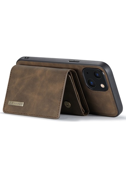 iPhone 15 Plus Pc+Tpu+Pu Kickstand Telefon Kabuğu Manyetik Cüzdan Telefon Kasası (Yurt Dışından) fırsatları