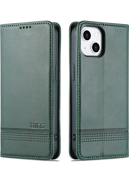 iPhone 15 Plus Çizilmez Pu Deri Kılıf Standı Cüzdan Telefon Kapağı (Yurt Dışından)