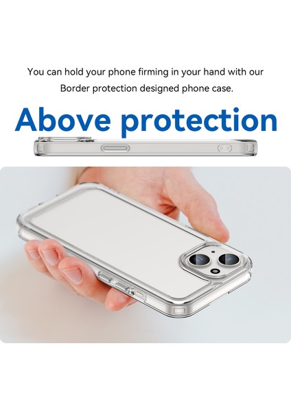 iPhone 15 Plus Şok Geçirmez Tpu Yumuşak Cep Telefonu Koruyucu Kapak Telefon Kasası (Yurt Dışından)