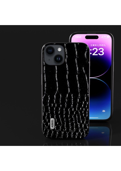 iPhone 15 Plus Timsah Doku Telefon Kılıfı Inek Deri+Pc+Tpu Anti-Damla Kapağı (Yurt Dışından) fırsatları