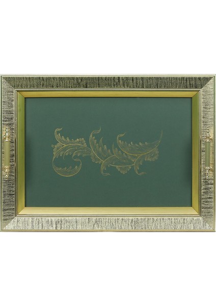 EL İŞÇİLİĞİ TEZHİP BOYAMA TEPSİ 49*36 cm - 5840