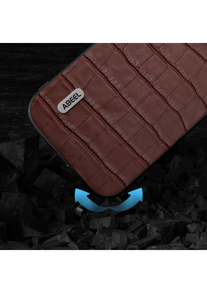 iPhone 15 Plus Telefon Kasası Cowhide Deri + Tpu + Pc Timsah Doku Kapağı (Yurt Dışından) fırsatları
