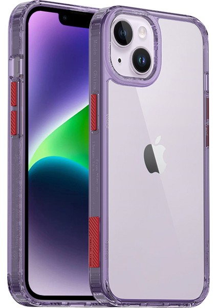 iPhone 15 Plus Dört Köşe Hava Yastığı Cep Telefonu Kasası Düşme Koruma Pc+Tpu Arka Kapak (Yurt Dışından)