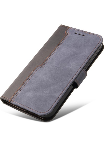 iPhone 15 Plus Business Style Telefon Kasası Stand Cüzdan Pu Deri Kapak (Yurt Dışından)
