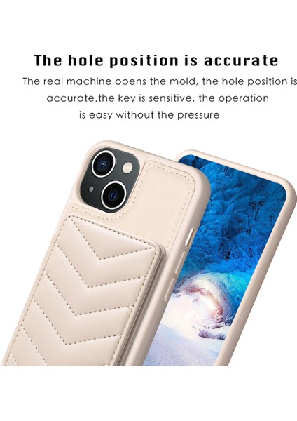 iPhone 15 Plus Ön Kara Çizelge Anti Cep Telefonu Kapağı Kickstand Card Yuvası Telefon Kabuğu Tpu+Pu Deri Kılıf (Yurt Dışından) modelleri