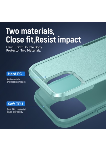 iPhone 15 Plus Şok Geçirmez Telefon Kasası Önleme Önleyici Pc+Tpu Arka Kapak (Yurt Dışından) modelleri