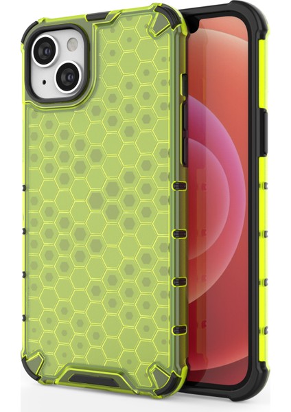 iPhone 15 Plus Telefon Kılıfı, Tpu+Pc Telefon Kabuğu Petek Dokusu Arka Kapak (Yurt Dışından)