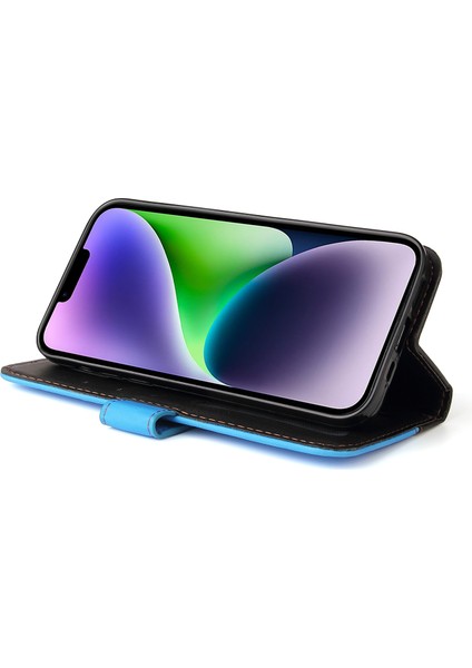 iPhone 15 Plus Business Style Telefon Kasası Stand Cüzdan Pu Deri Kapak (Yurt Dışından) fırsatları