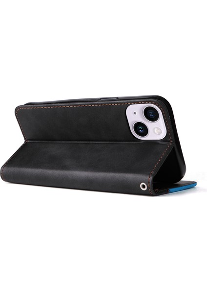 iPhone 15 Plus Business Style Telefon Kasası Stand Cüzdan Pu Deri Kapak (Yurt Dışından) indirimleri