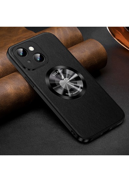 iPhone 15 Plus Cowhide Doku Pu Derisi+Tpu Kasası Magsafe ile Uyumlu Anti Drop Anti Telefon Kapağı (Yurt Dışından) fiyatları