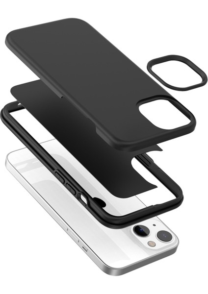 Tpu+Pc Kabuğu iPhone 15 Cilt Touch Telefon Kılıfı Kalınlaştırılmış Damla Koruma Telefon Kapağı (Yurt Dışından)