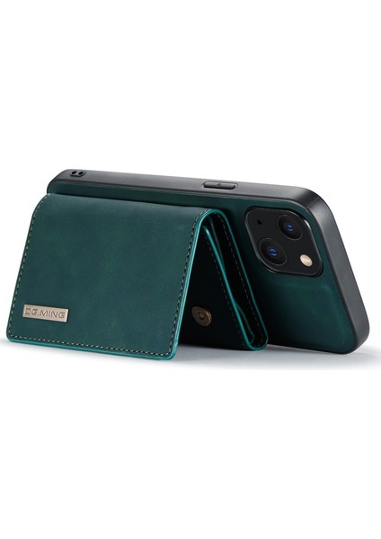 iPhone 15 Pc+Tpu+Pu Manyetik Cüzdan Telefon Kabuğu Anti-Drop Kickstand Case (Yurt Dışından)