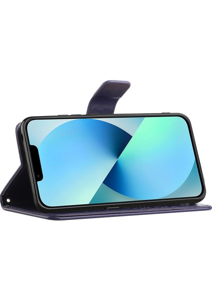 iPhone 15 Telefon Deri Kılıfı, Stand Cüzdan Telefon Kapağı (Yurt Dışından)