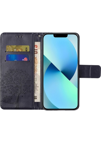 iPhone 15 Telefon Deri Kılıfı, Stand Cüzdan Telefon Kapağı (Yurt Dışından)
