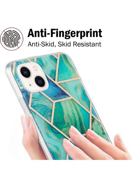 iPhone 15 Çift Taraflı Elektrapılaşma Mermer Deseni Imd Iml Yumuşak Tpu Telefon Kılıfı (Yurt Dışından) fiyatları