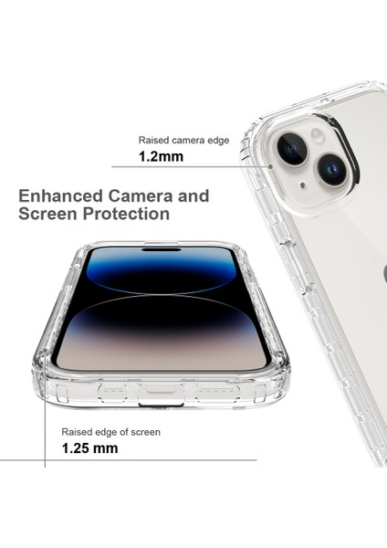 iPhone 15 Koruyucu Kapak, Gradyan Renkli Pc+Tpu Telefon Kasası (Yurt Dışından)
