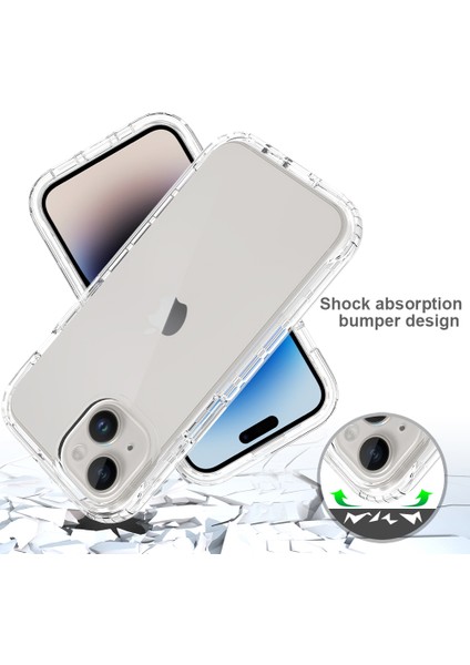 iPhone 15 Koruyucu Kapak, Gradyan Renkli Pc+Tpu Telefon Kasası (Yurt Dışından)