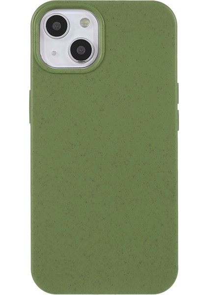iPhone 15 Mat Biyolojik Kırılabilir Kasa Buğday Saman+Tpu Hibrid Telefon Kapağı (Yurt Dışından)