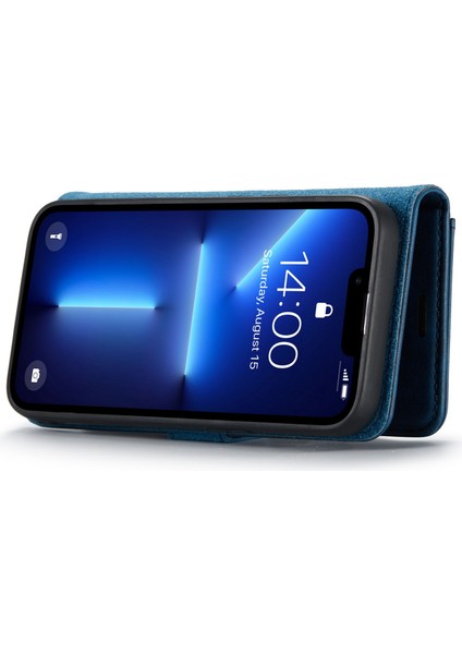 iPhone 15 Pro Telefon Kılıfı Şok Geçirmez Deri Deri Çıkarılabilir Manyetik Telefon Kabuğu Cüzdan Stand Kapağı (Yurt Dışından) modelleri