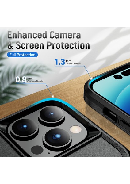 iPhone 15 Pro Drop-Damalı Arka Kapak Pc+Tpu Telefon Kılıfı ile Ring Kickstand (Yurt Dışından) modelleri