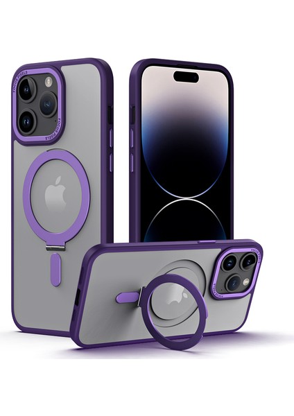 iPhone 15 Pro Manyetik Kasa, Mat Tpu+Akrilik Yüzük Kickstand Telefon Kapağı (Yurt Dışından) fiyatları